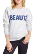 Women's J.crew Beaute Sweatshirt - Grey
