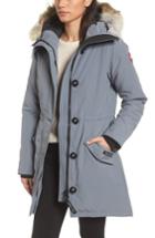 Women's Canada Goose Rossclair Genuine Coyote Fur Trim Down Parka (10-12) - Grey