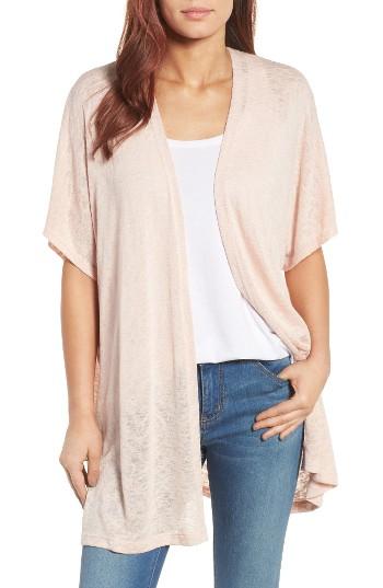 Women's Bobeau Dolman Sleeve Cardigan - Pink