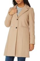 Women's Dorothy Perkins Single Breasted Coat Us / 10 Uk - Brown