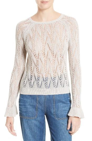 Women's La Vie Rebecca Taylor Peacock Stitch Pullover - Grey