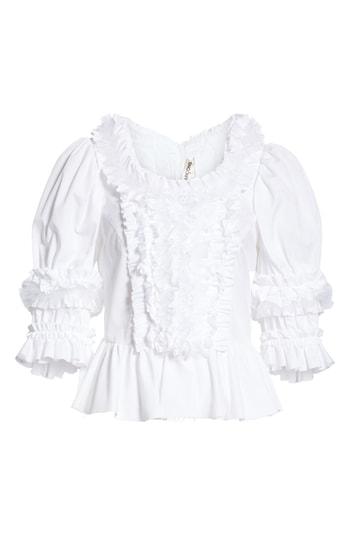 Women's Comme Des Garcons Elbow Sleeve Blouse