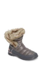 Women's The North Face Microbaffle Waterproof Thermoball(tm) Insulated Winter Boot M - Grey