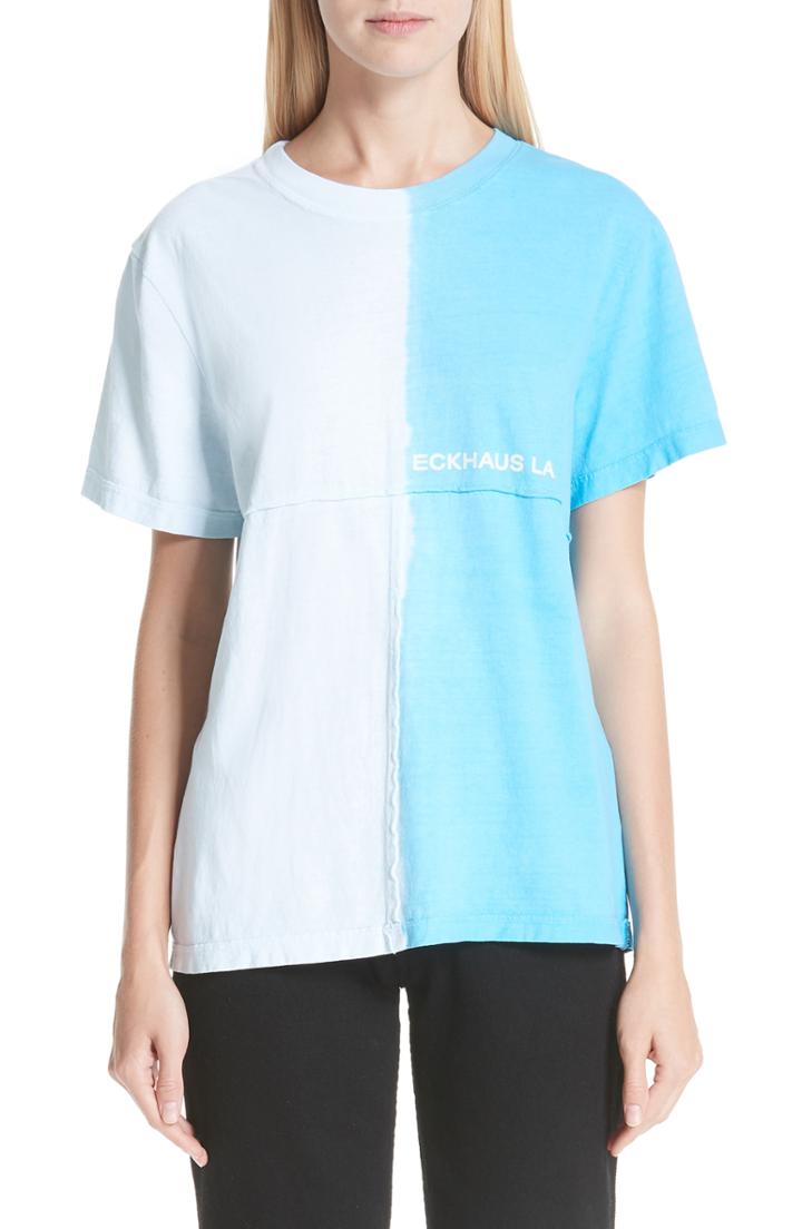 Women's Eckhaus Latta Dip Dyed Lapped Seam Tee