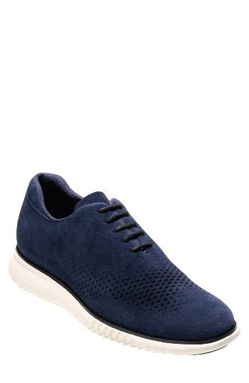 Men's Cole Haan 2.zerogrand Wingtip M - Blue