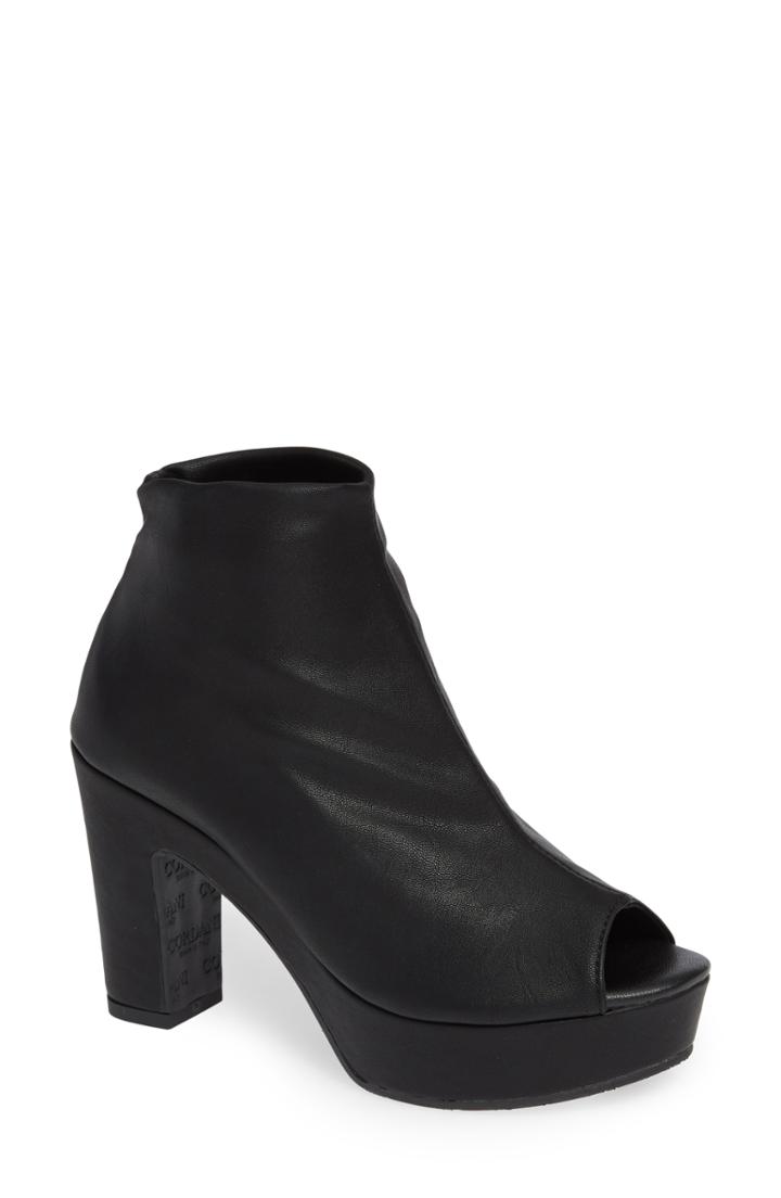 Women's Cordani Tyra Peep Toe Platform Bootie .5us / 39eu - Black