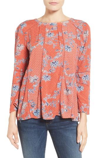 Women's Caslon Button Back Top