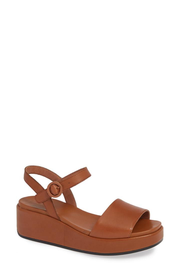 Women's Camper Misia Platform Wedge Sandal Us / 35eu - Brown