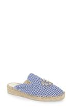 Women's Patricia Green Gingham Glam Embellished Loafer Mule M - Blue