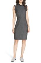 Women's Rebecca Taylor Wool & Silk Herringbone Dress - Grey