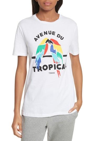 Women's Etre Cecile Tropical Print Tee - White