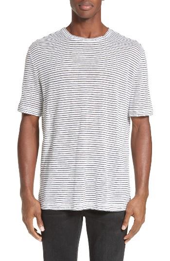 Men's Atm Anthony Thomas Melillo Stripe Linen T-shirt