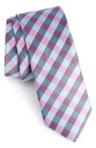 Men's 1901 Lopez Check Silk Skinny Tie