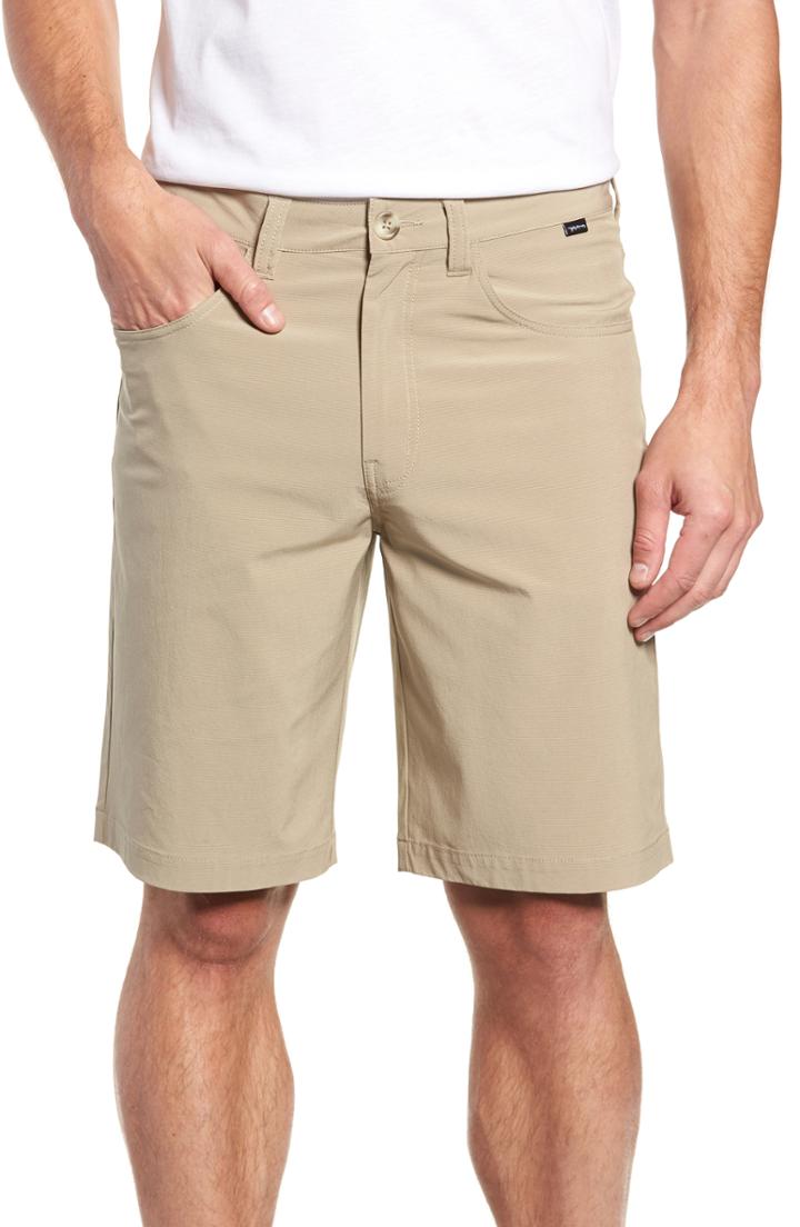 Men's Travis Mathew Cordial Performance Shorts - Beige