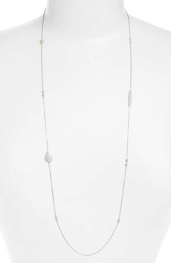 Women's Nordstrom Pave Spheres Long Station Necklace