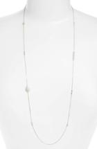 Women's Nordstrom Pave Spheres Long Station Necklace