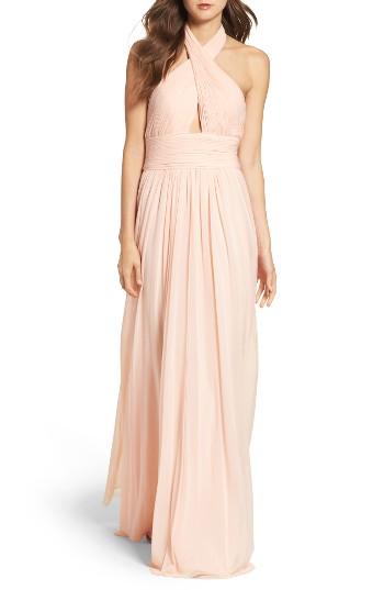 Women's Jvn By Jovani Shirred Gown
