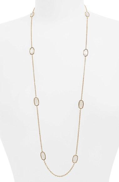 Women's Kendra Scott 'kelsie' Station Necklace - Slate/