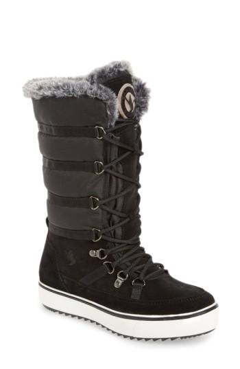Women's Santana Canada 'mackenzie' Faux Fur Waterproof Boot M - Black