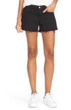 Women's Frame Cutoff Denim Shorts - Black
