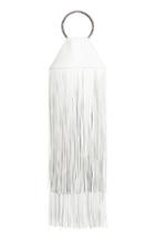 Kara Fringe Lambskin Ring Clutch -