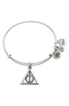 Women's Alex And Ani Deathly Hallows(tm) Adjustable Wire Bangle