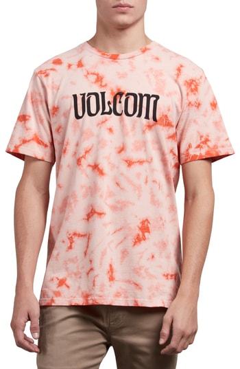 Men's Volcom Logo Graphic T-shirt - Orange