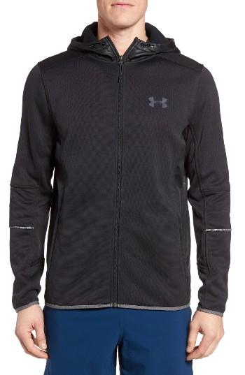 Men's Under Armour Swacket Water Repellent Hoodie - Black