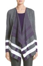 Women's St. John Collection Milano Knit Jacquard Drape Front Jacket