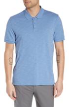 Men's Vince Slub Fit Polo Shirt, Size Medium - Blue