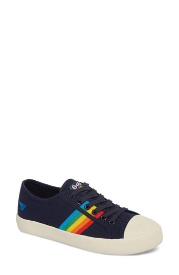 Women's Gola Coaster Rainbow Striped Sneaker