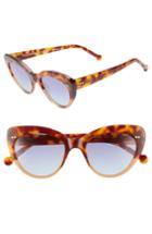 Women's Colors In Optics Lolita 51mm Gradient Lens Cat Eye Sunglasses - Red
