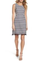 Women's Eliza J Stripe A-line Dress - Blue