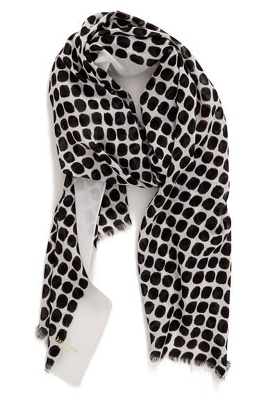 Women's Kate Spade New York 'seaglass Dots' Scarf