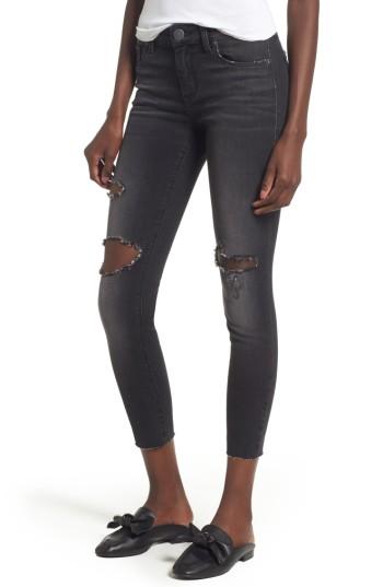 Women's Sts Blue Emma Ripped Crop Jeans - Black