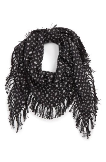 Women's Madewell Print Diamond Scarf, Size - Black
