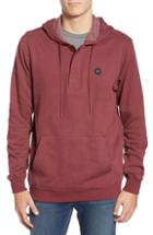 Men's Rvca Lupo Pullover Hoodie, Size - Burgundy