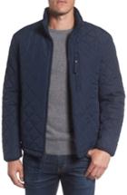 Men's Andrew Marc Faux Shearling Lined Quilted Jacket - Blue