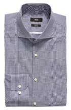 Men's Boss Jerrin Slim Fit Check Dress Shirt .5 - Blue
