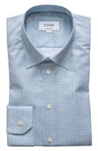 Men's Eton Contemporary Fit Geometric Dress Shirt - Green