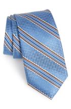 Men's Nordstrom Men's Shop Sunlit Stripe Silk Tie, Size - Blue