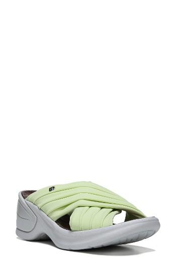 Women's Bzees Knockout Slide Sandal M - Green