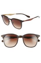 Men's Ray-ban Highstreet 51mm Square Sunglasses - Havana/ Brown Gradient