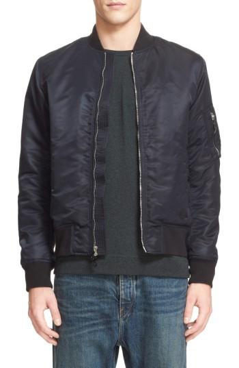 Men's Rag & Bone Manston Bomber Jacket, Size - Black