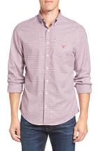 Men's Gant Gingham Fitted Sport Shirt - Red