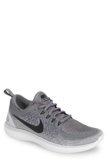 Men's Nike Free Rn Distance 2 Running Shoe .5 M - Grey