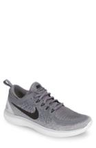 Men's Nike Free Rn Distance 2 Running Shoe .5 M - Grey