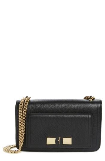Salvatore Ferragamo Pebbled Leather Chain Crossbody Bag - None