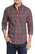 Men's Vineyard Vines Tucker Bold Point Slim Fit Plaid Sport Shirt - Green