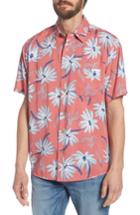 Men's Faherty Hawaiian Print Sport Shirt - Red